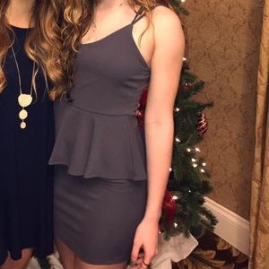 Charlotte Russe Grey Bodycon A-Line Dress